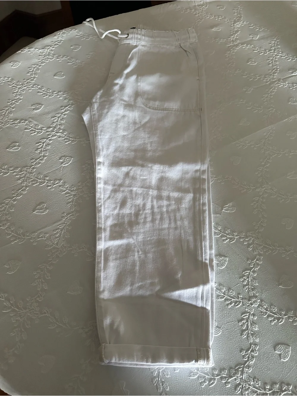 J. Crew Off-White Drawstring Joggers